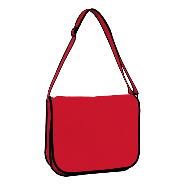 Standard non-woven messenger bag with 4" gusset... from ASI 79530 Prime Line / Jetline
