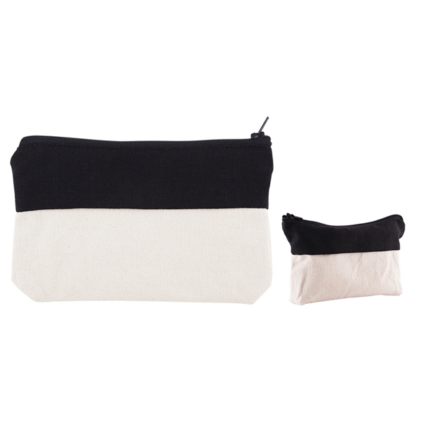 Cotton canvas zipper case with two-tone design.... from ASI 34063 alphabroder