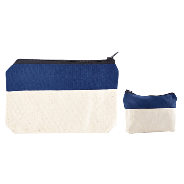 Cotton canvas zipper case with two-tone design.... from ASI 34063 alphabroder