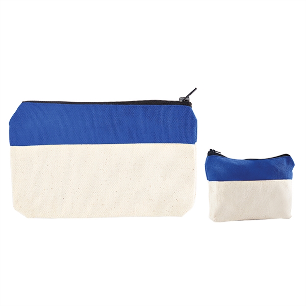 Cotton canvas zipper case with two-tone design.... from ASI 34063 alphabroder