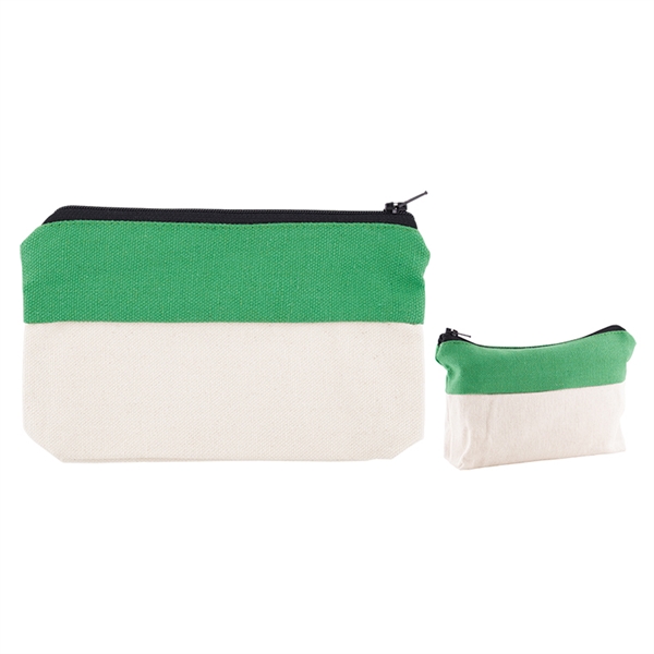 Cotton canvas zipper case with two-tone design.... from ASI 34063 alphabroder