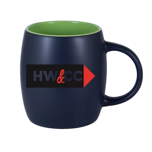 14 Oz Robusto Ceramic Hilo/Black Matte Mug... from ASI 92133 777 Promotional Products Inc
