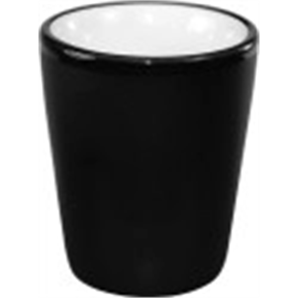 1.5 Oz Hilo Shot/Teca (Glossy In/Black Matte Out)... from ASI 92133 777 Promotional Products Inc