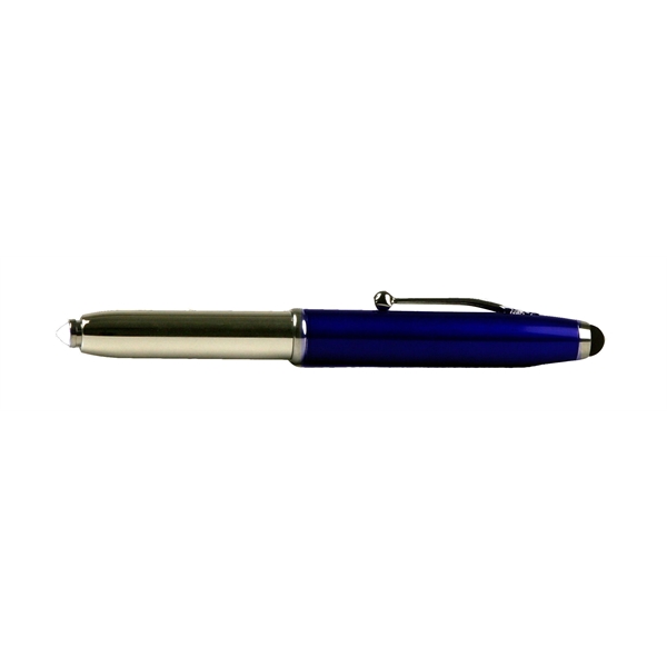 Heavy-duty aluminum multi-function pen with a stylus and flashlight.... from ASI 84514 Safety Made