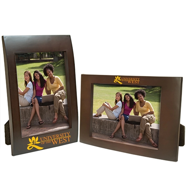 Wooden frame with cardboard backing, glass front and 4" x 6"... from ASI 62190 Illini
