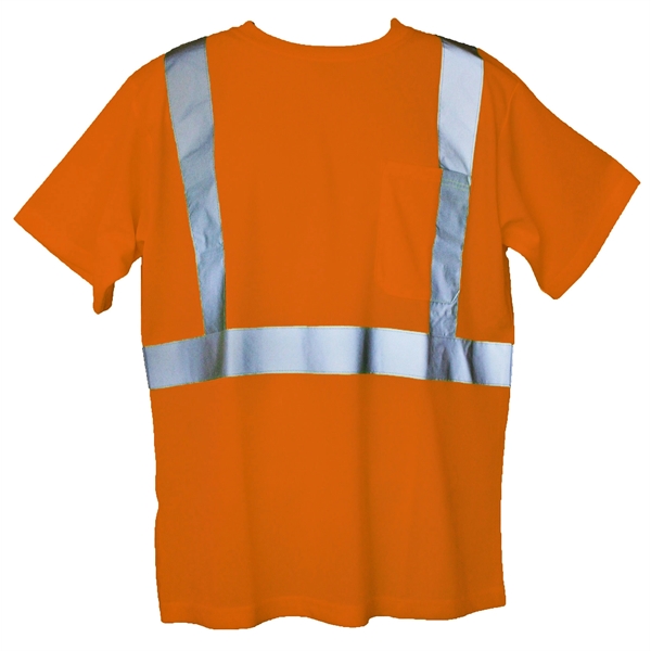 Short sleeve hi-viz safety t-shirt made with reflective striping, one pocket,... from ASI 31260 AdCapitol