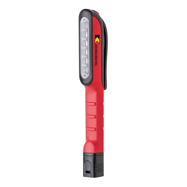 Dual-function task flashlight with pocket clips, 6 LED bulbs and bottom... from ASI 88060 Snugz/USA Inc / Sweda®