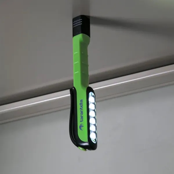 Dual-function task flashlight with pocket clips, 6 LED bulbs and bottom... from ASI 88060 Snugz/USA Inc / Sweda®