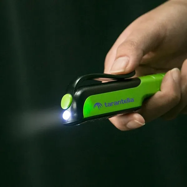 Dual-function task flashlight with pocket clips, 6 LED bulbs and bottom... from ASI 88060 Snugz/USA Inc / Sweda®