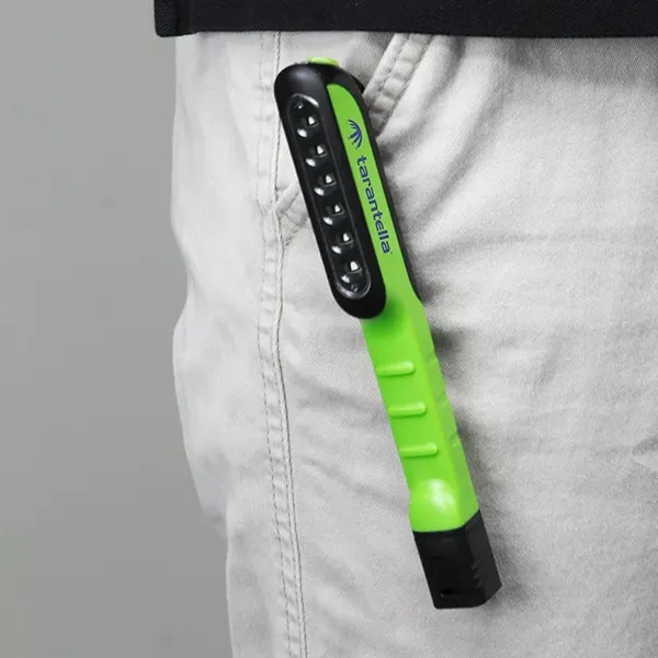 Dual-function task flashlight with pocket clips, 6 LED bulbs and bottom... from ASI 88060 Snugz/USA Inc / Sweda®