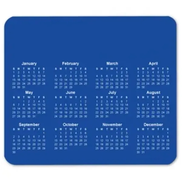 Rubber mouse pad with calendar.... from ASI 39552 BEL Promo