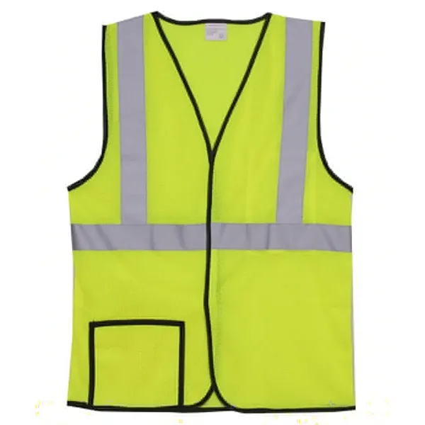 Single-stripe safety vest with one 360-degree 2" reflective horizontal stripe, two... from ASI 31260 AdCapitol