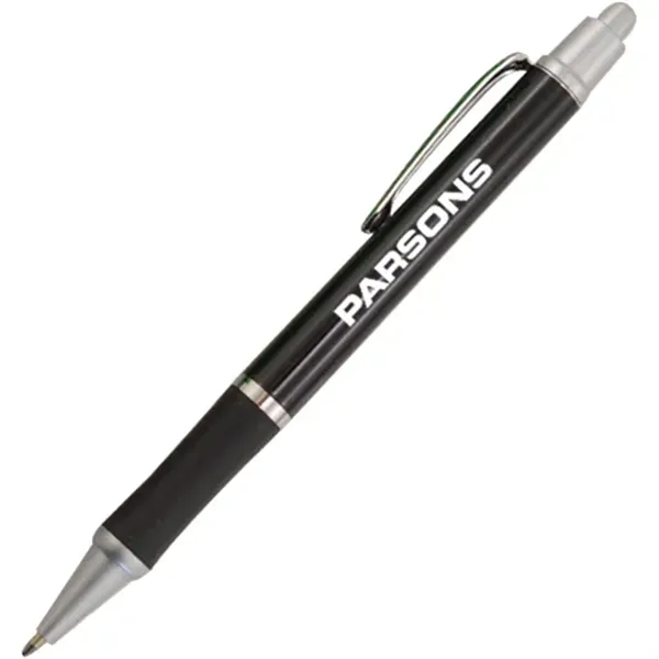 Click-action ballpoint pen with comfort grip section.... from ASI 44900 NC Custom (CI/Lanco)