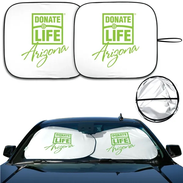 Dual Panel, tall wide fabric Auto SunShade , ideal fit ... from ASI 37586 Auto-Sun-shade/Intertek