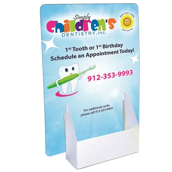 Vertical card holder, backer board 10"x 7", Holders 4 1/4" x... from ASI 67620 Lion Circle Corp / Lion/Circle