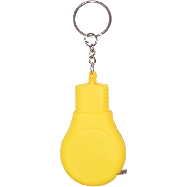 Light bulb shape tape measure with key chain.... from ASI 74585 Nu Promo International / Nu Promo Line