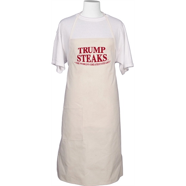 28" x 36" natural shop apron with patch pockets and long... from ASI 31260 AdCapitol