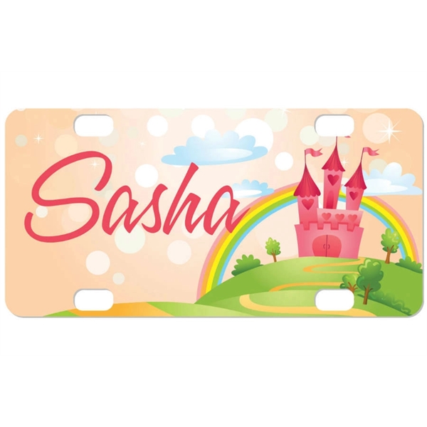 2.94" x 5.88" custom printed mini aluminum license plate.... from ASI 92531 Unique Custom Products / UCP