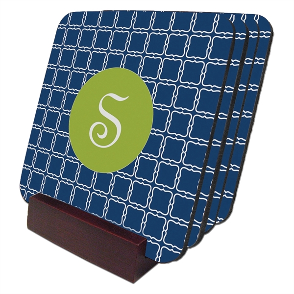 2.5" x 3.5" engraved coaster holder.... from ASI 92531 Unique Custom Products / UCP