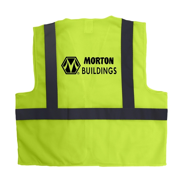 ANSI Certified Type R Class 2 safety vest with one upper... from ASI 46170 Compass Industries Inc