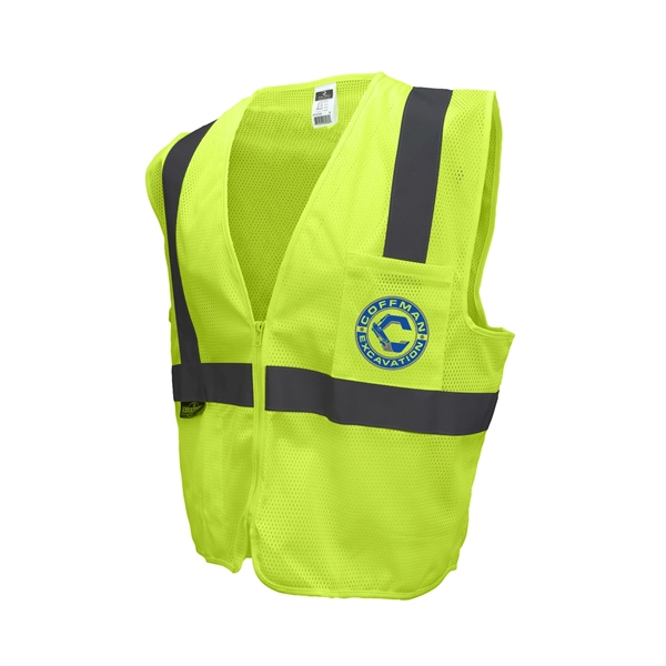 ANSI Certified Type R Class 2 safety vest with one upper... from ASI 46170 Compass Industries Inc