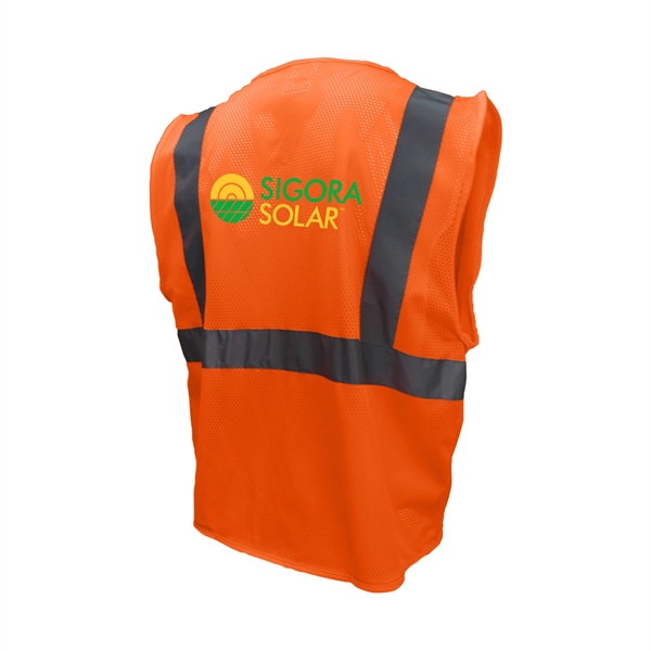 ANSI Certified Type R Class 2 safety vest with one upper... from ASI 46170 Compass Industries Inc