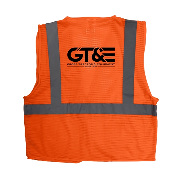 ANSI Certified Type R Class 2 safety vest with one upper... from ASI 46170 Compass Industries Inc