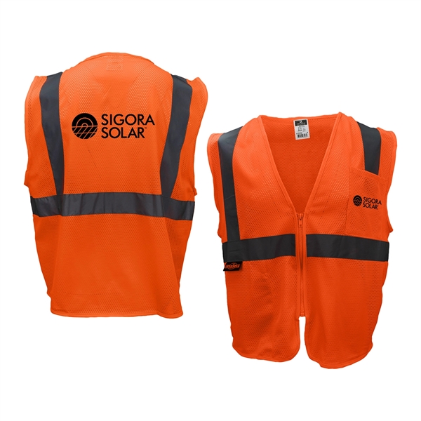 ANSI Certified Type R Class 2 safety vest with one upper... from ASI 46170 Compass Industries Inc