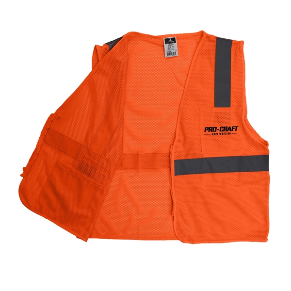 ANSI Certified Type R Class 2 safety vest with one upper... from ASI 46170 Compass Industries Inc