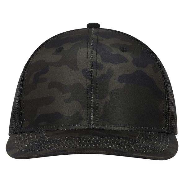 Deluxe Sublimated Fatigue Trucker Cap with Black Mesh.... from ASI 80129 Quake City Caps