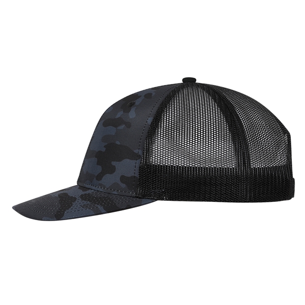 Deluxe Sublimated Fatigue Trucker Cap with Black Mesh.... from ASI 80129 Quake City Caps