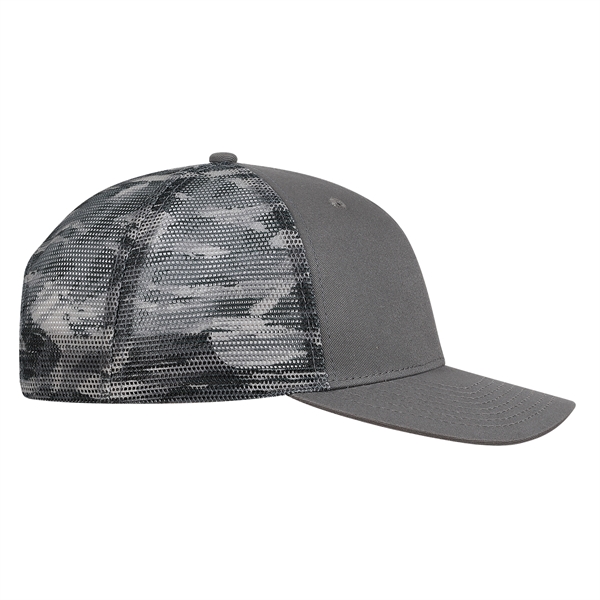 Deluxe Chino Twill Trucker Cap with Sublimated Mesh.... from ASI 80129 Quake City Caps