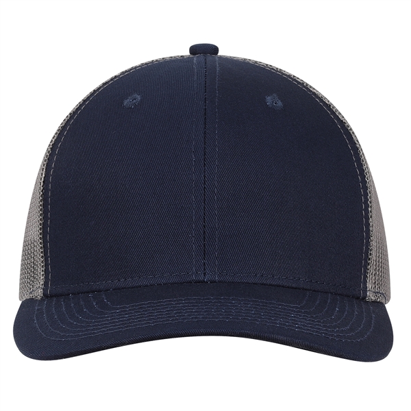 Deluxe Chino Twill Trucker Cap with Charcoal Mesh.... from ASI 80129 Quake City Caps