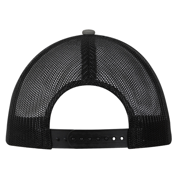 Deluxe Chino Twill Trucker Cap with Printed Fatigue Visor.... from ASI 80129 Quake City Caps