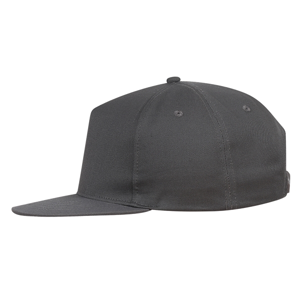 5-Panel Flat Bill Cap with polysnap closure.... from ASI 80129 Quake City Caps