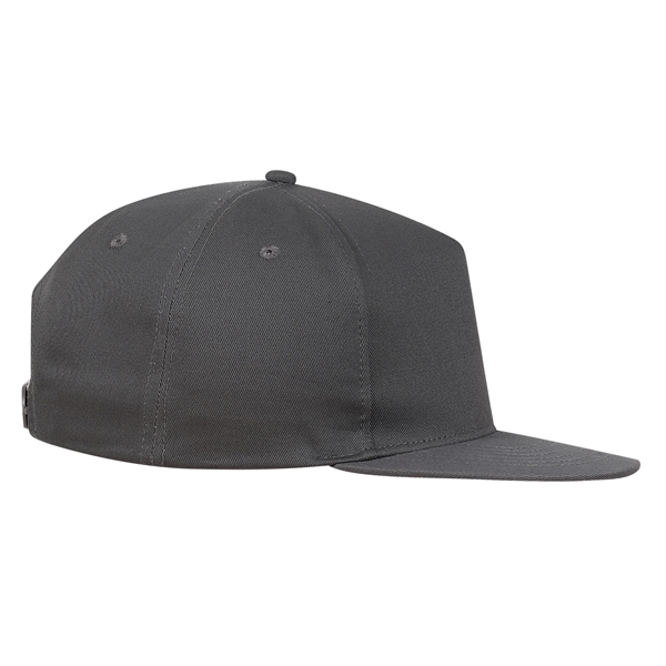 5-Panel Flat Bill Cap with polysnap closure.... from ASI 80129 Quake City Caps