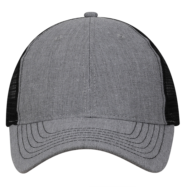 Chambray Trucker cap.... from ASI 80129 Quake City Caps