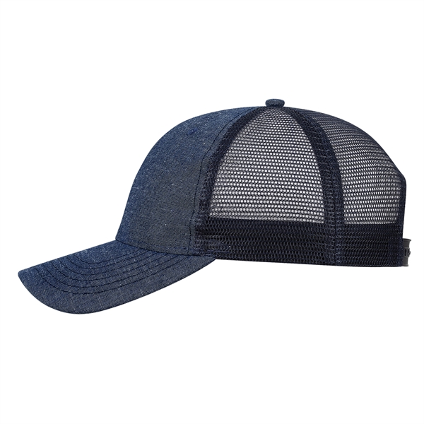 Chambray Trucker cap.... from ASI 80129 Quake City Caps