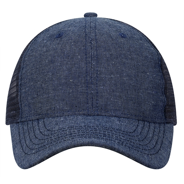Chambray Trucker cap.... from ASI 80129 Quake City Caps