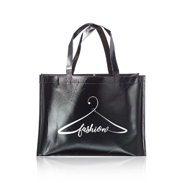 Non-woven metallic laminated shopping bag with 24" straps.... from ASI 39552 BEL Promo