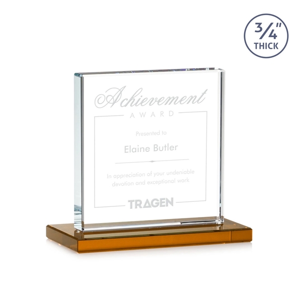 A solid pane of thick 0.75” Starfire Crystal is mounted on... from ASI 84592 St Regis Group / St Regis