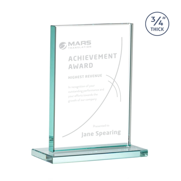 The Manhattan award features an extra thick 0.75” Jade Crystal upright... from ASI 84592 St Regis Group / St Regis