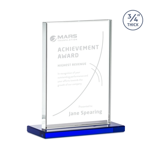 The Manhattan award features an extra thick 0.75” Starfire Crystal upright... from ASI 84592 St Regis Group / St Regis