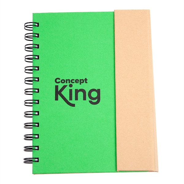 5.25" x 7" spiral-bound 60 page ruled notebook with two-tone cover,... from ASI 62088 IDProductsource