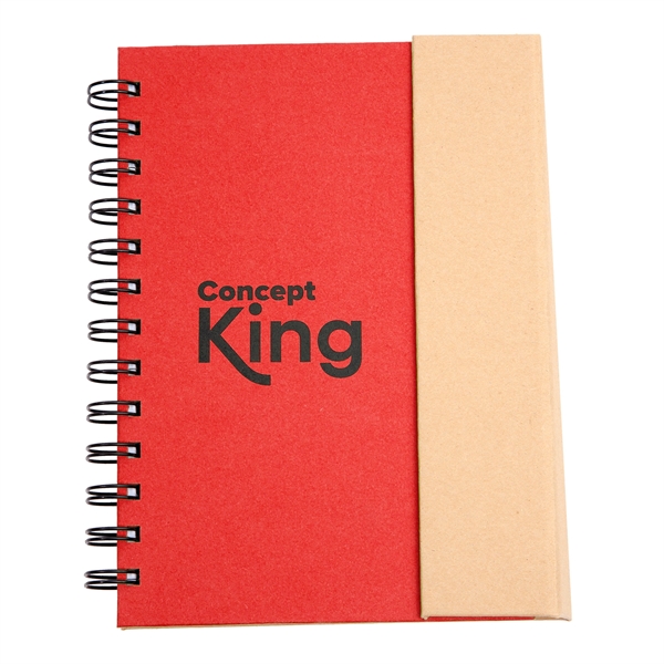 5.25" x 7" spiral-bound 60 page ruled notebook with two-tone cover,... from ASI 62088 IDProductsource