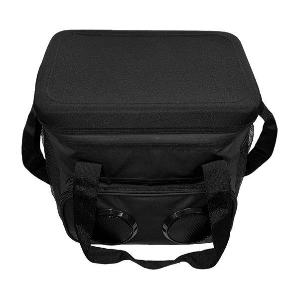 Cooler made from heavy-duty PEVA-lined tarpaulin material with two built-in Bluetooth... from ASI 76730 Peerless Umbrella Co Inc / Threads By Peerless