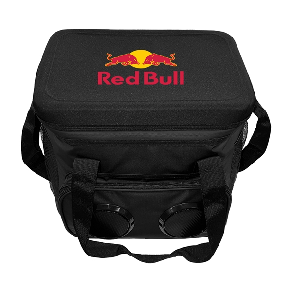 Cooler made from heavy-duty PEVA-lined tarpaulin material with two built-in Bluetooth... from ASI 76730 Peerless Umbrella Co Inc / Threads By Peerless