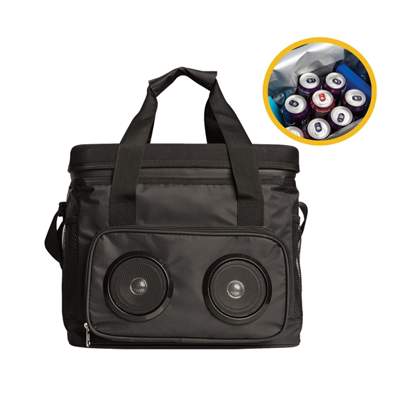 Cooler made from heavy-duty PEVA-lined tarpaulin material with two built-in Bluetooth... from ASI 76730 Peerless Umbrella Co Inc / Threads By Peerless