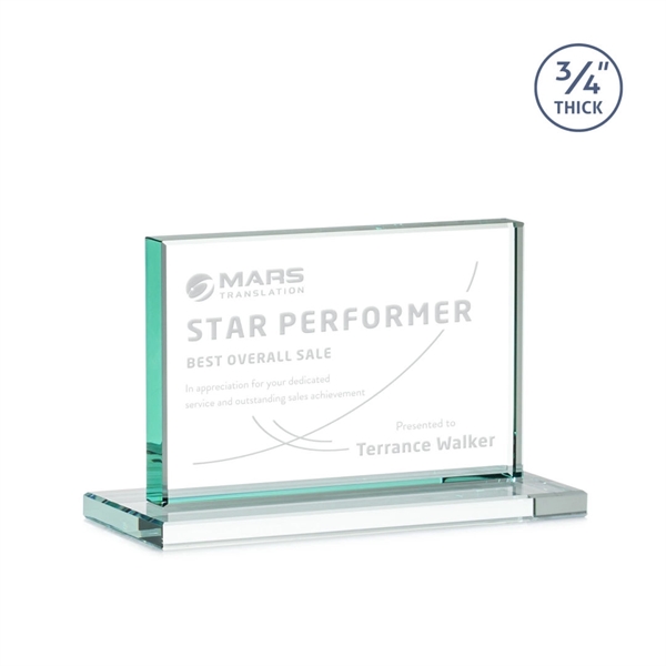 The Manhattan award features an extra thick 0.75” Jade Crystal upright... from ASI 84592 St Regis Group / St Regis