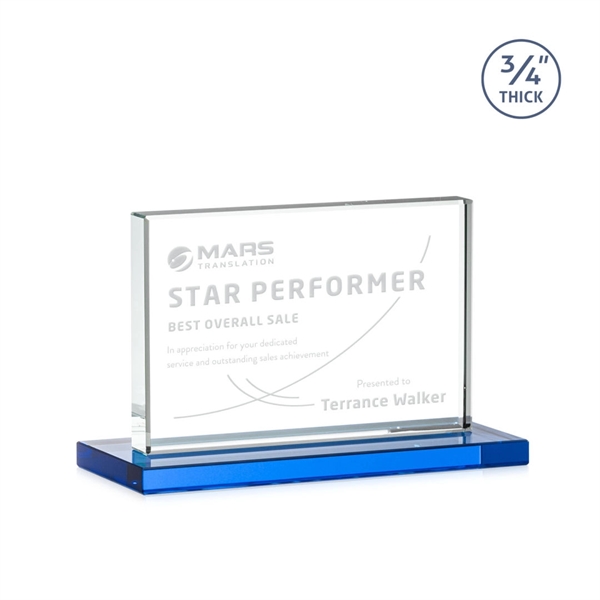 The Manhattan award features an extra thick 0.75” Starfire Crystal upright... from ASI 84592 St Regis Group / St Regis